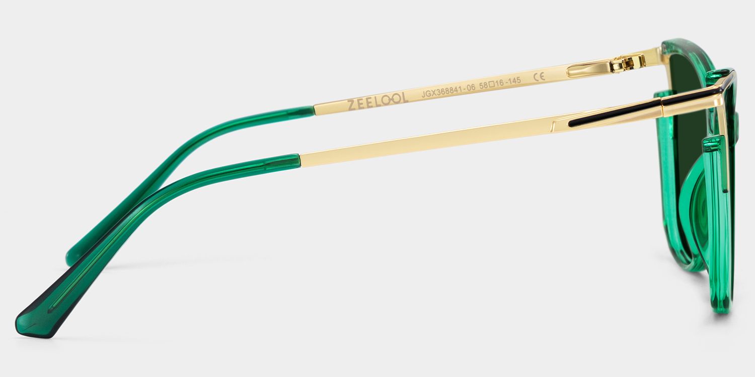 Yomary Cat Eye Style Green Frame Sunglasses | ZEELOOL3