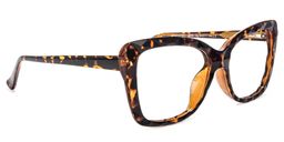 Edna Yellow-Tortoise Rectangle Glasses2