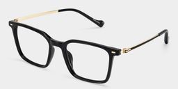 Archer Black Rectangle Glasses3
