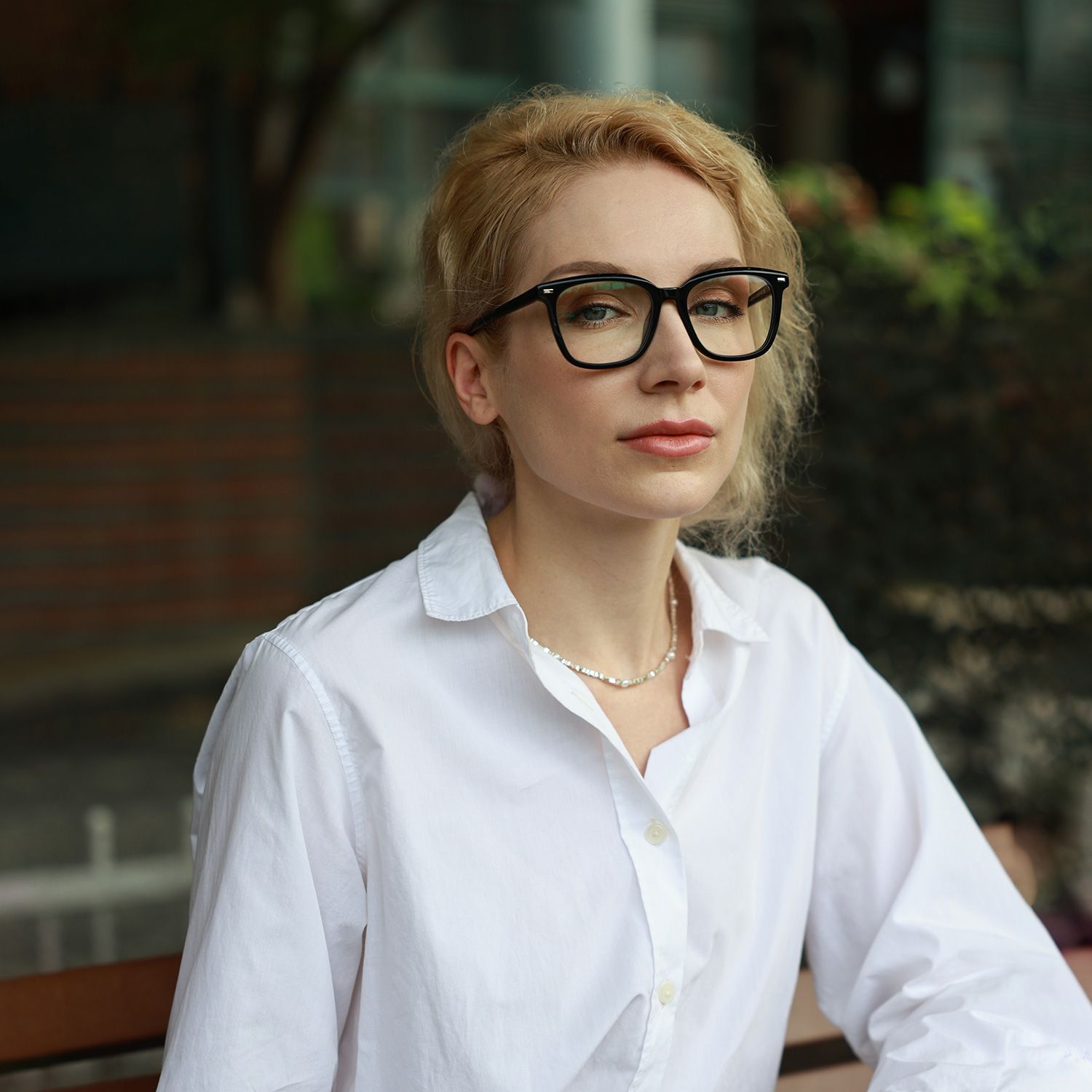 Lana Black Square Acetate Frame Glasses for Women | ZEELOOL6