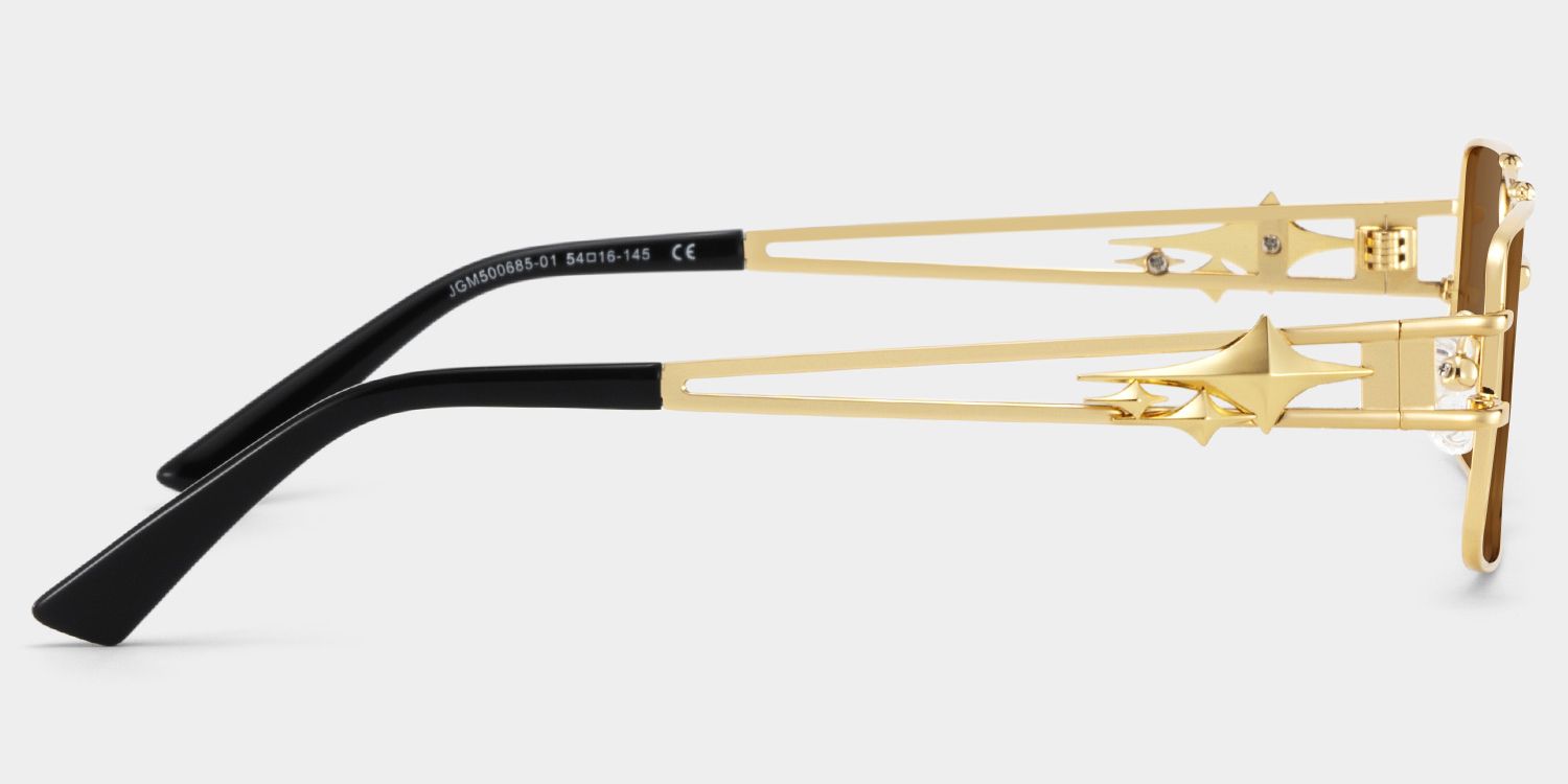 Eric Aviator Style Gold Frame Sunglasses | ZEELOOL3