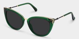 Dalton Dark-Green Cat eye Sunglasses2