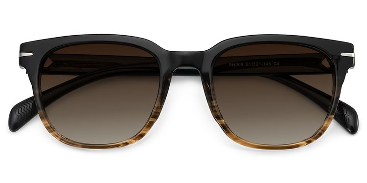 Rocco Brown Rectangle Sunglasses