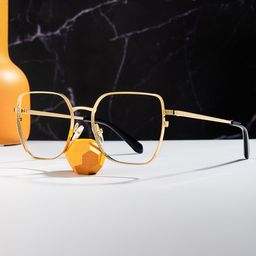 Fife Gold Geometric Glasses0
