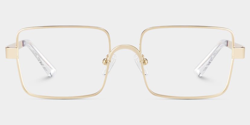 Gavin Gold Rectangle Glasses