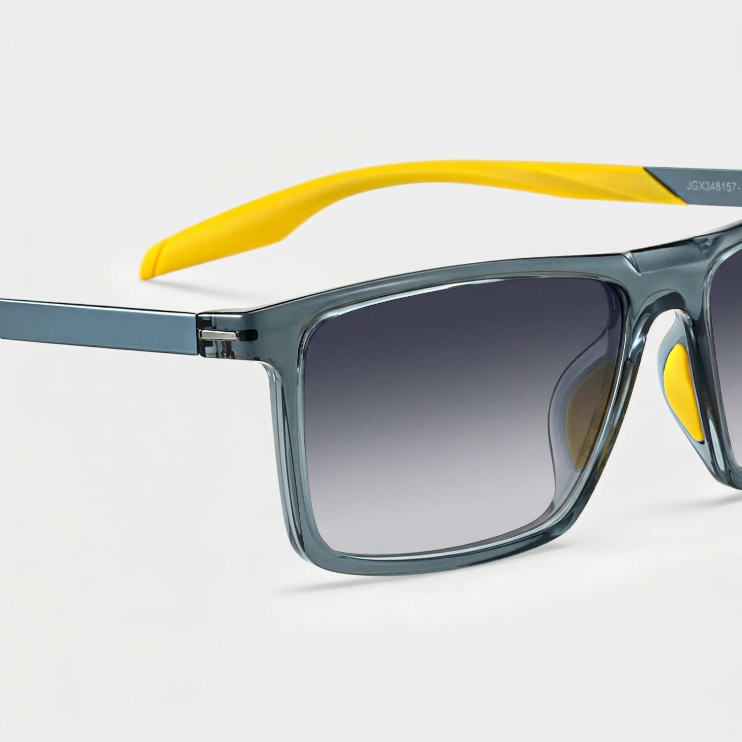 Active Blue Yellow Rectangle Polarized Sunglasses for Driving | ZEELOOL4