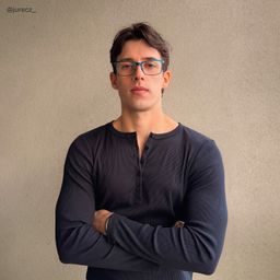 Alexander Blue Rectangle Glasses6