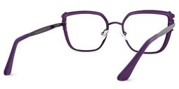 Frieze Purple Rectangle Glasses4