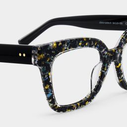 Renata Black Square Glasses5