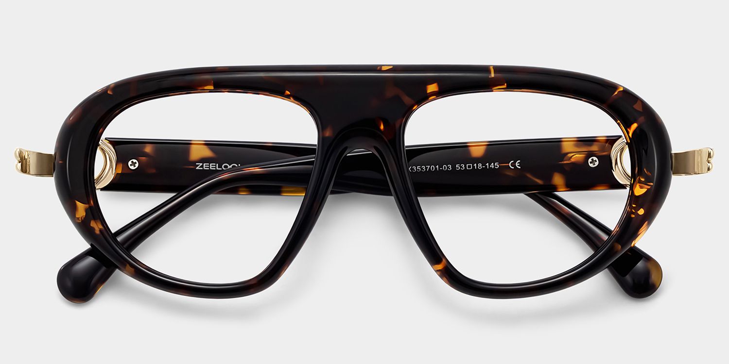 Aveline Tortoise Aviator Prescription Glasses for Women | ZEELOOL2