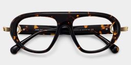 Aveline Tortoise Aviator Glasses2