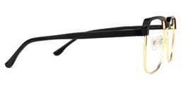 Cherron Black-Gold Browline Glasses2