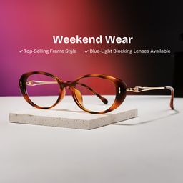 Blaire Tortoise Oval Glasses0