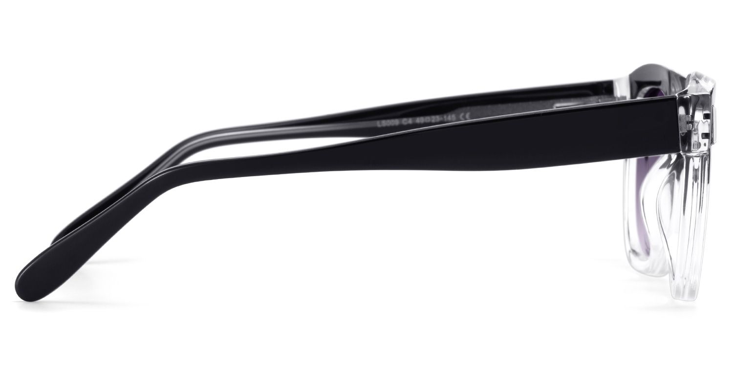 Nia Black Clear Square Sunglasses to Frame Your Face | ZEELOOL3