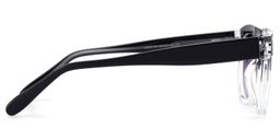 Nia Black Clear Square Sunglasses3