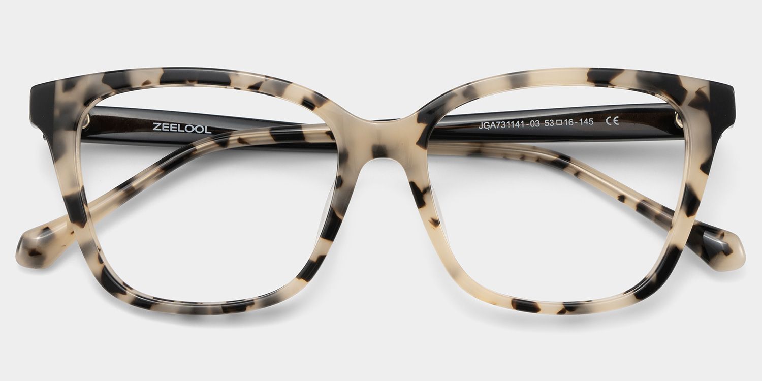Lena Square Tortoise Frame Eyeglasses for Woman| ZEELOOL2