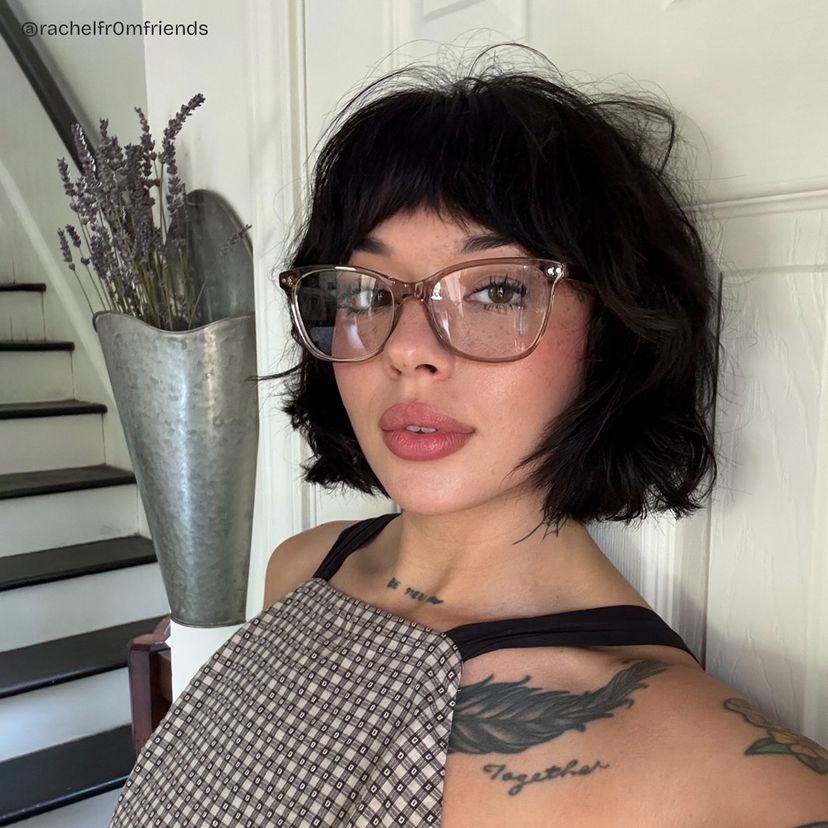 Marigold Brown Rectangle Glasses