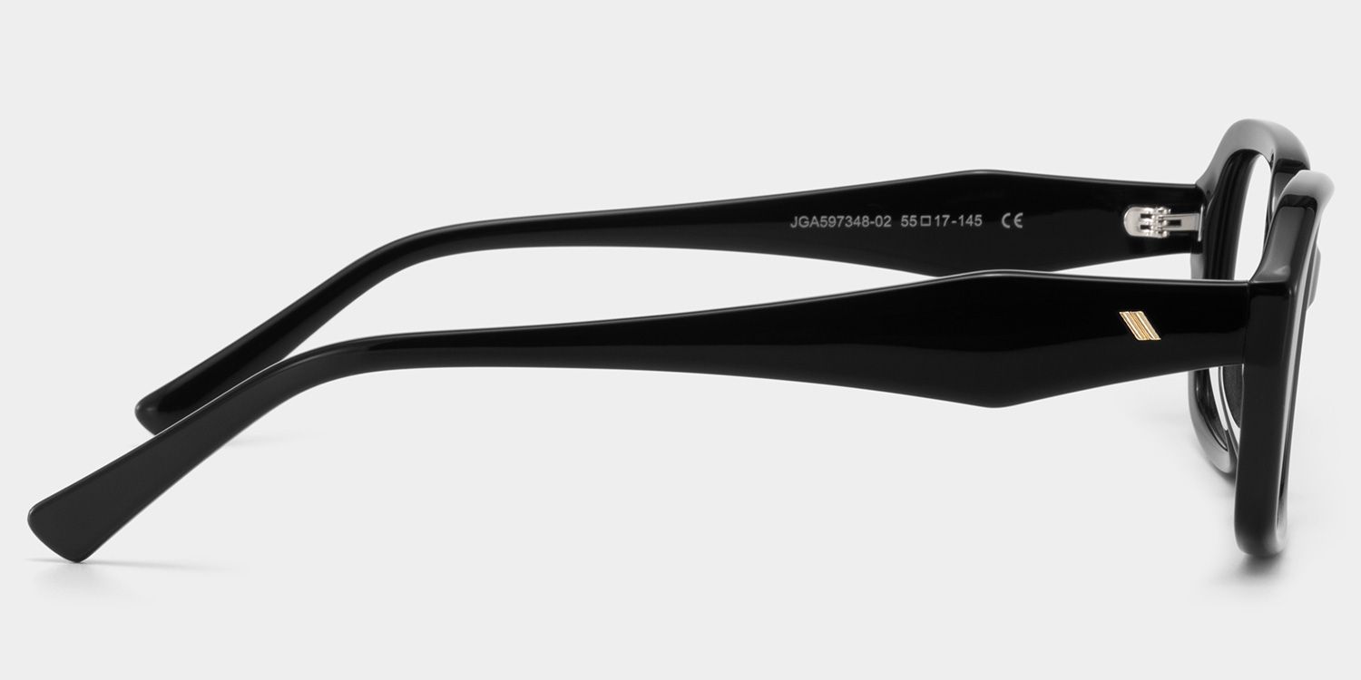Rowan Black Full Rim Rectangle Eyeglasses for Women | ZEELOOL4