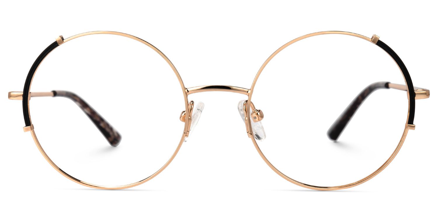 Rindy Round Black Glasses0