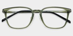 Lily Green Rectangle Glasses2