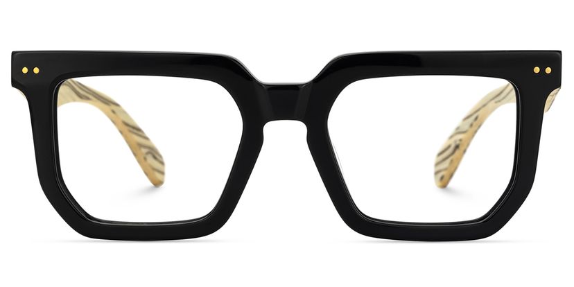 Shontay Black Square Glasses