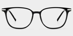 Florence Black Rectangle Glasses1