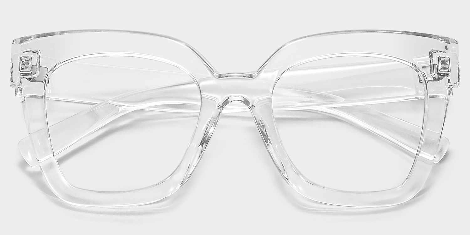 Malcolm Square Clear TR90 Frame Glasses | Zeelool1