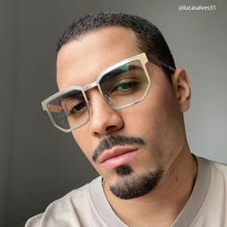 Barber Silver Rectangle Glasses5