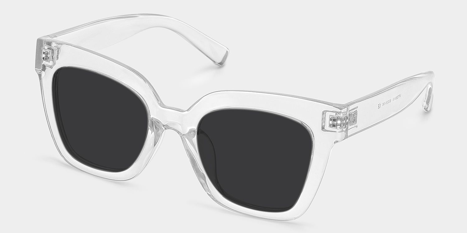 Malcolm Clear Square Polarized Sunglasses for Driving | ZEELOOL2