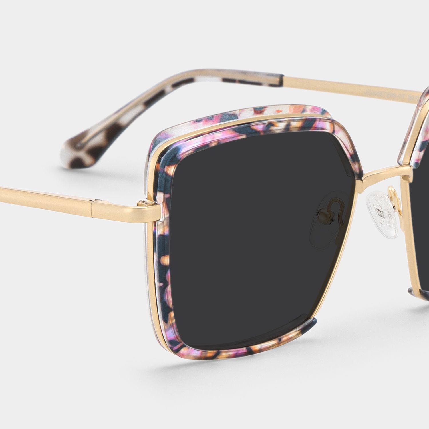 Cordaro Purple-Floral Square Polarized Sunglasses for Driving | ZEELOOL4