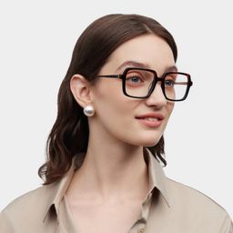 Beatrice Two-tone Rectangle Glasses1