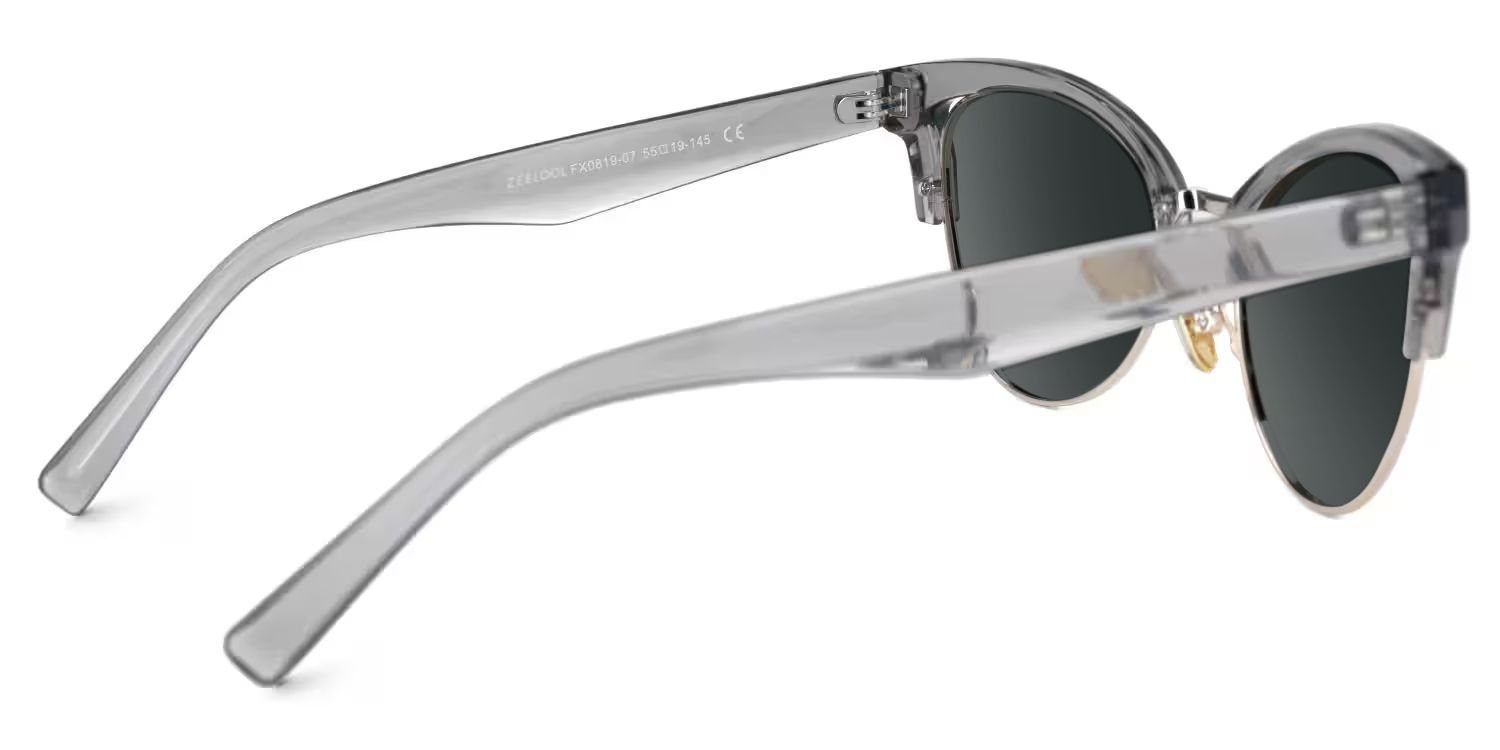 Charlene Browline Style Gray Frame Sunglasses | ZEELOOL3