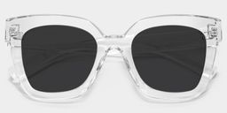 Malcolm Clear Square Sunglasses1