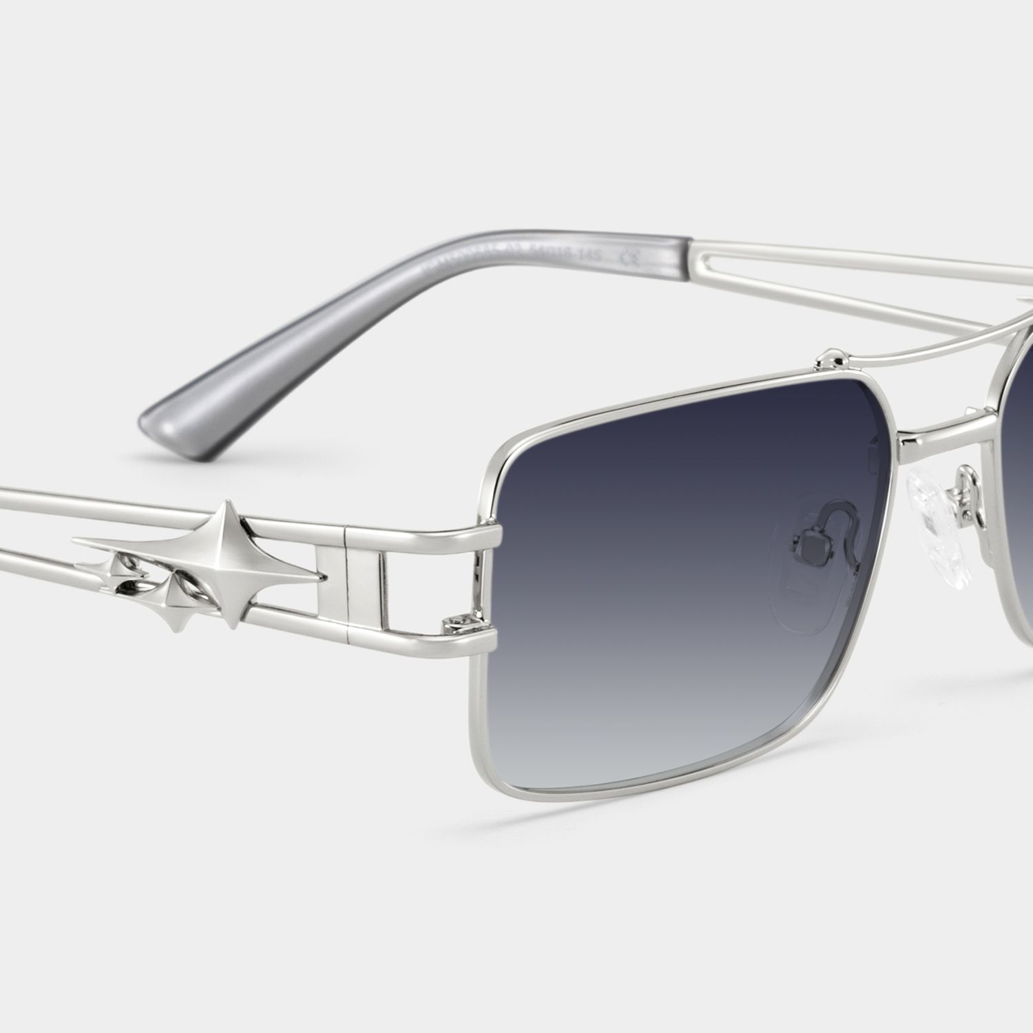 Eric Aviator Style Silver Frame Sunglasses | ZEELOOL4