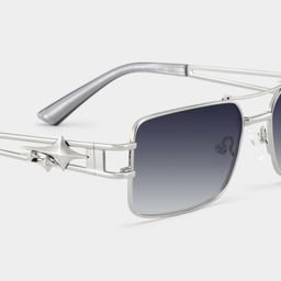 Eric Silver Aviator Sunglasses4