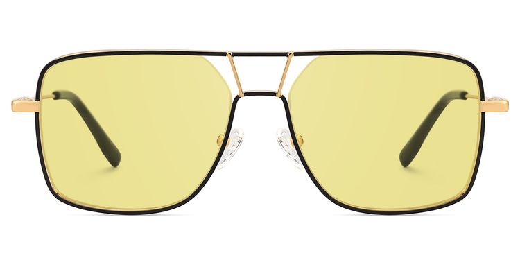 Bowdry Black Aviator Sunglasses