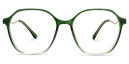Lekesha Green Geometric Glasses0