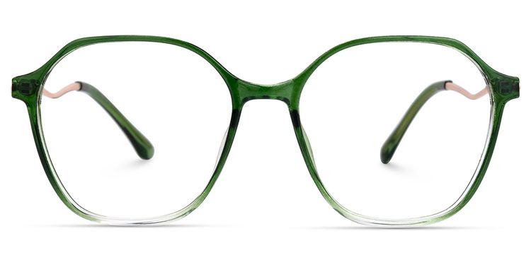 Lekesha Green Geometric Glasses