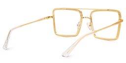 Diva Gold Square Glasses5