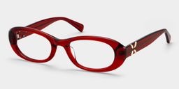 Catherine Red Oval Glasses3
