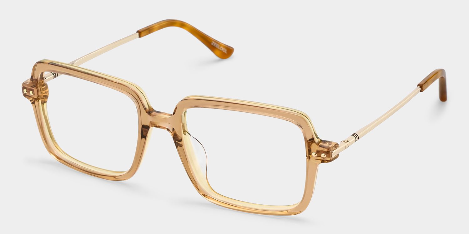 Asher Brown Rectangle Glasses | Retro Daily Athleisure3
