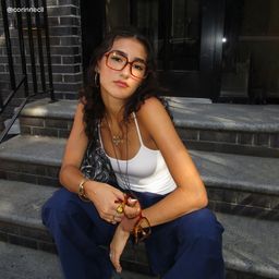 Beatrice Yellow Rectangle Glasses8