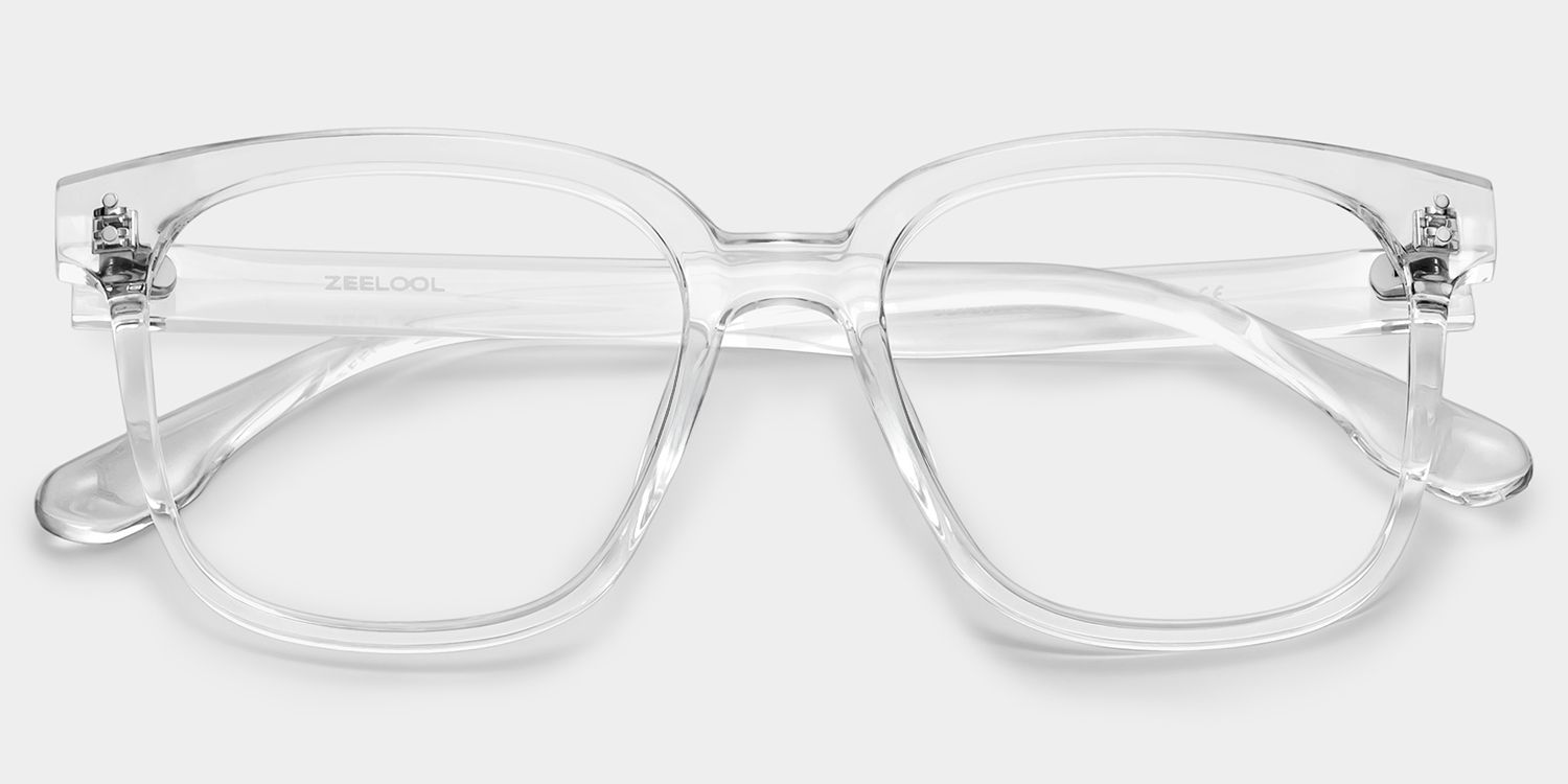 Oglesby Square Blue Light Blocking Glasses Clear Frame | Zeelool4