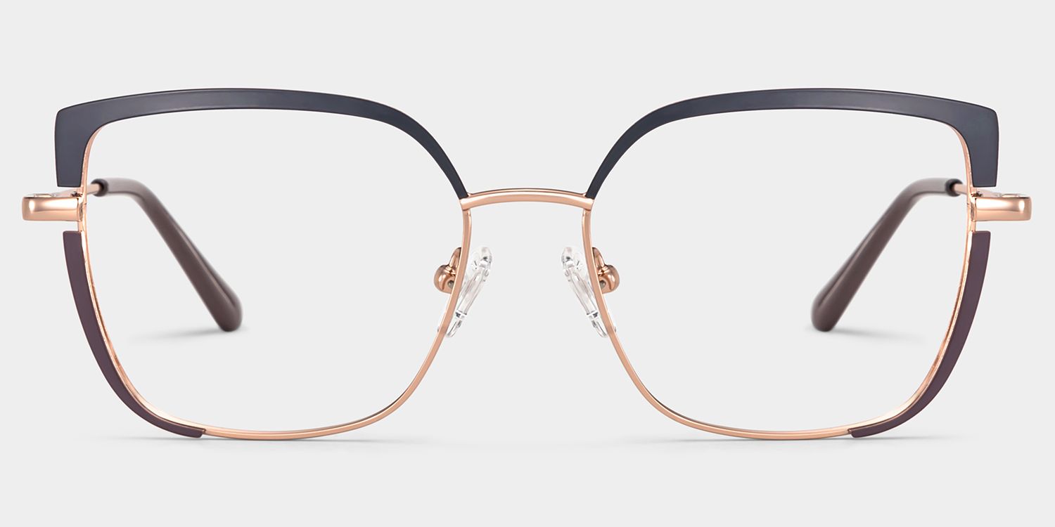 Grasso Square Two-Tone Eyeglasses & Metal Frames0