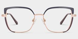 Grasso Two-Tone Rectangle Glasses0