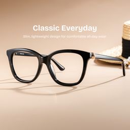 Isabella Black Square Glasses1