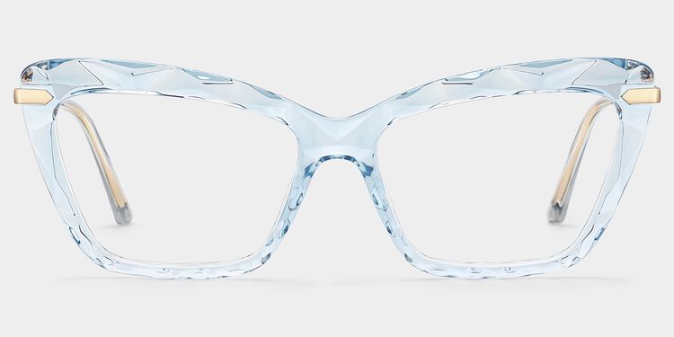 Juliet Light-Blue Rectangle Glasses