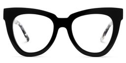 Yaser Black Cat eye Glasses1