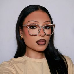 Shine Gold Square Glasses6