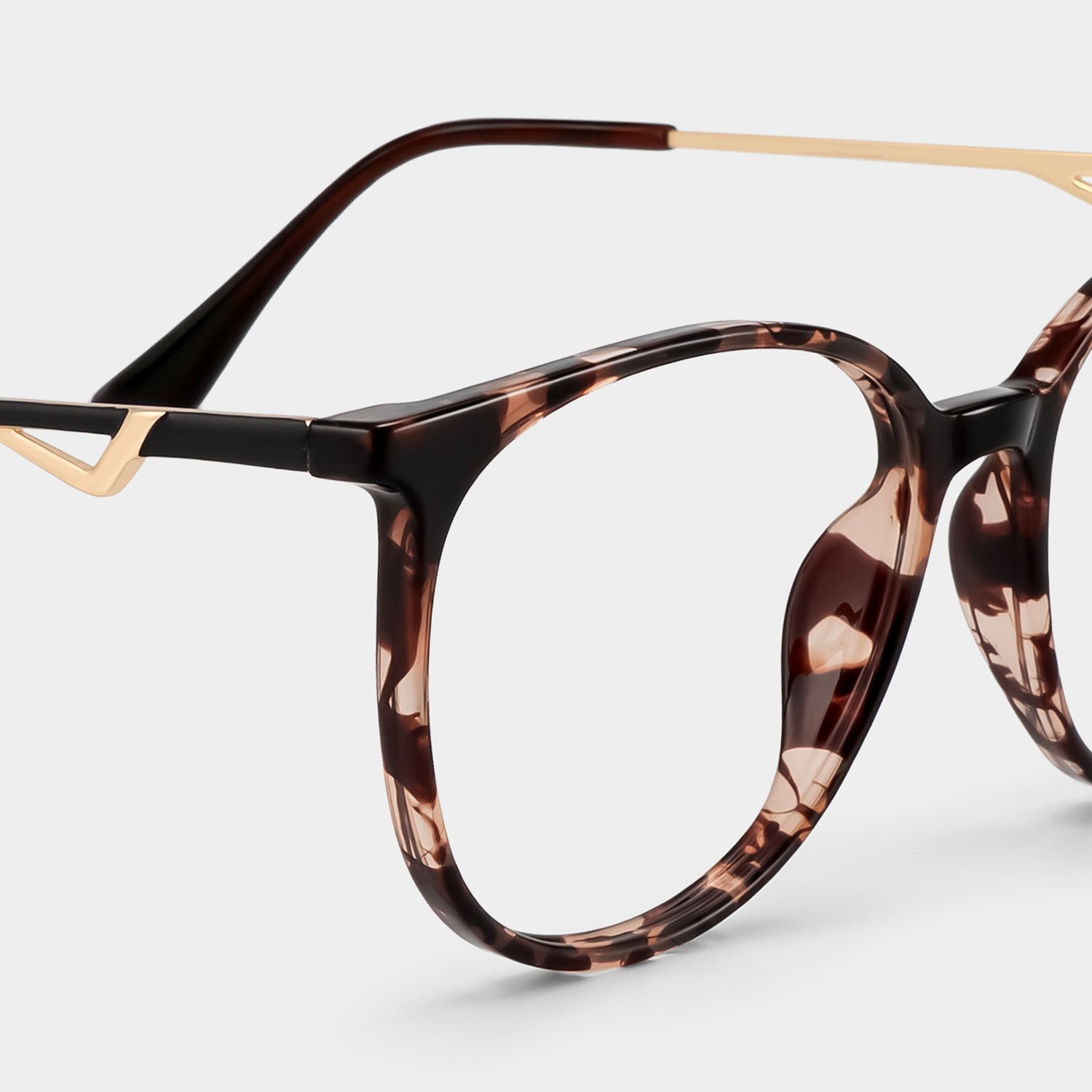 Chanty Round Tortoise Glasses with Ultra-Light Frame | ZEELOOL5